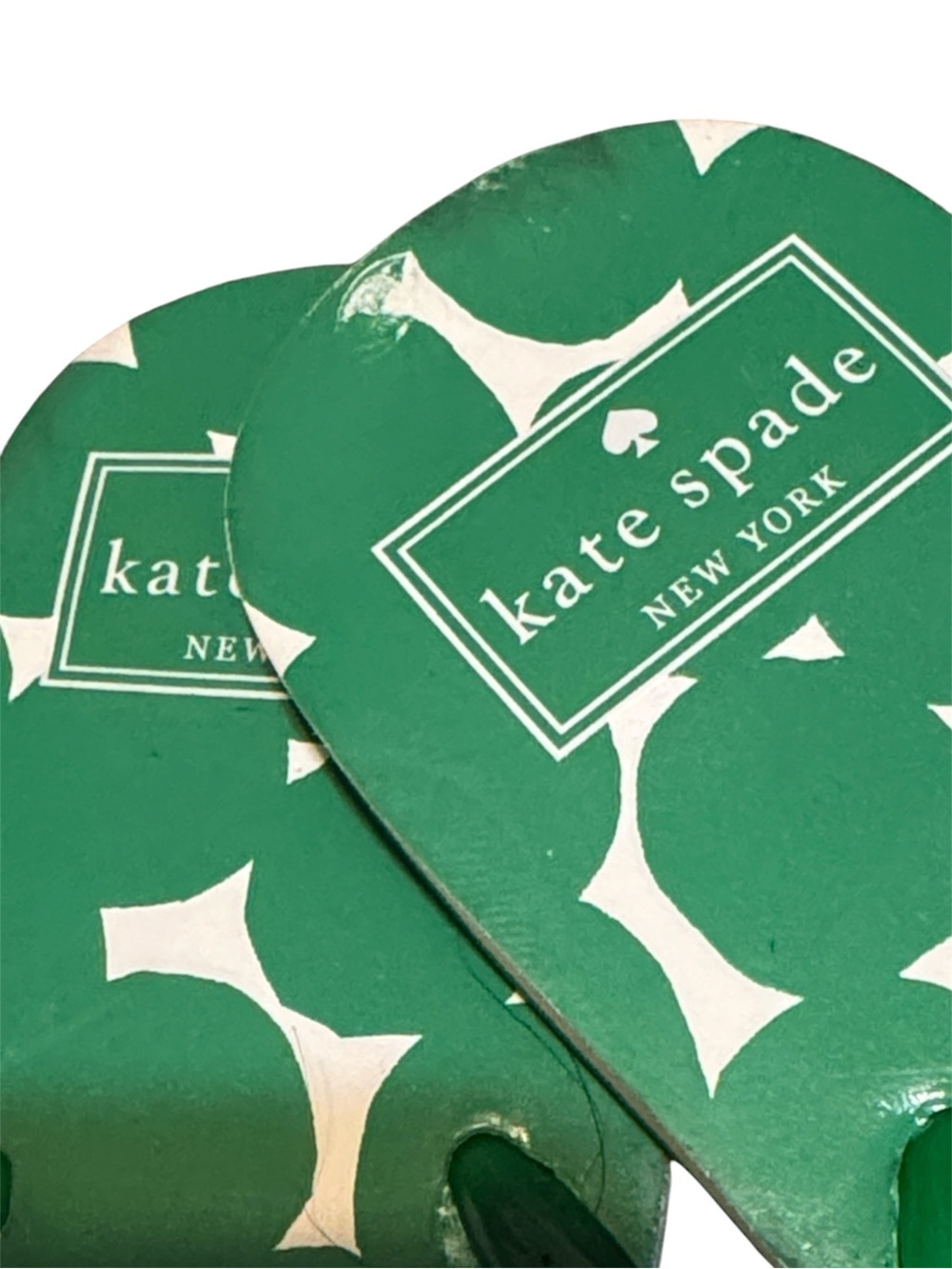 Kate Spade New Bright Green Flat Flip Flop Sandal 8 - Picture 5 of 9
